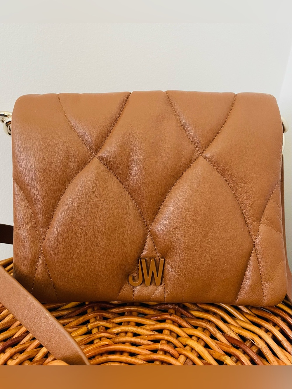 Jason Wu Quilted Brown Crossbody Bag